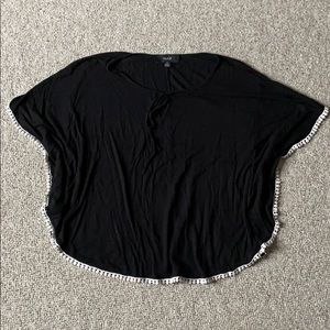 Black circle/poncho shirt